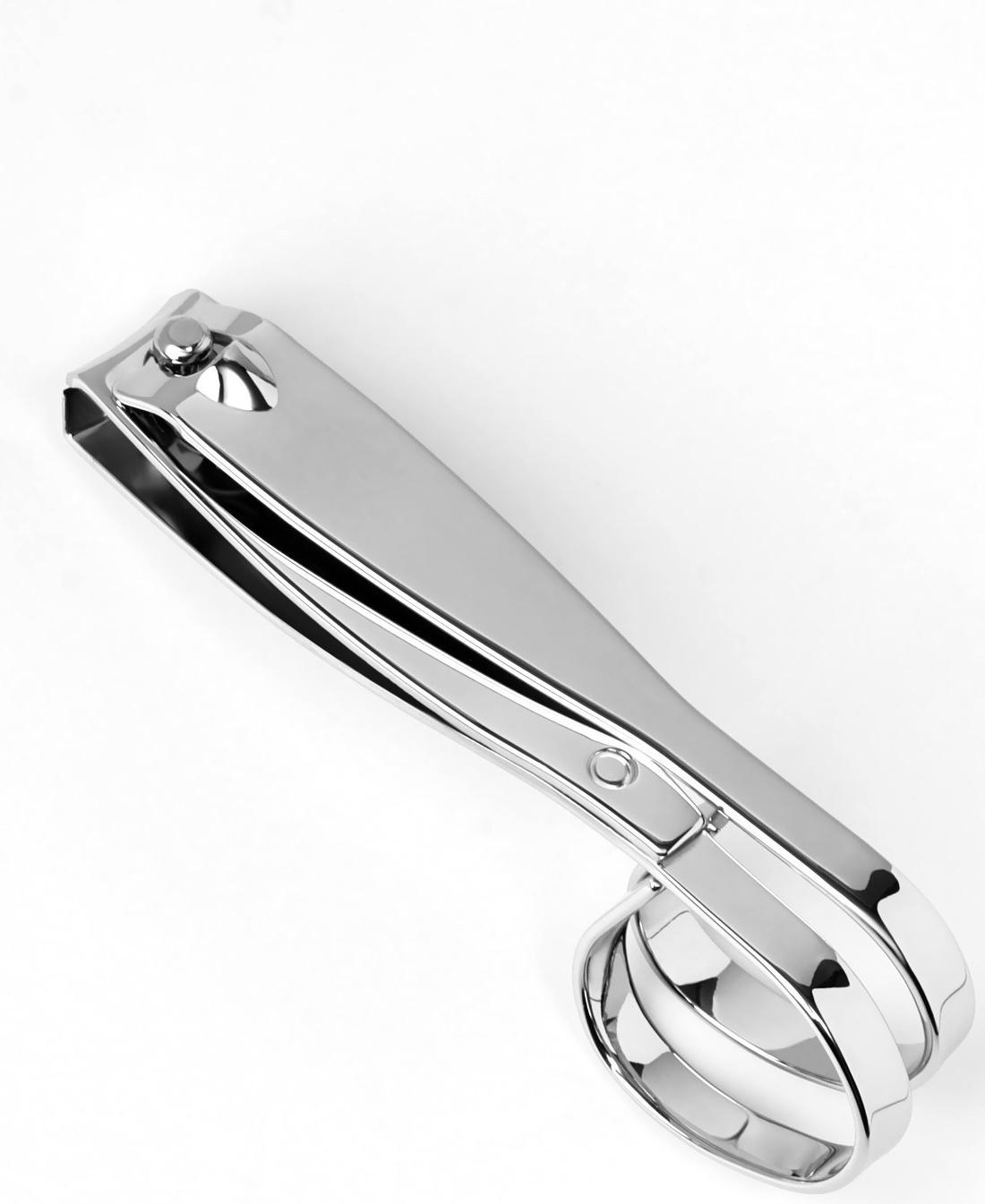 Кусачки-книпсер маникюрные, в форме ножниц, 7,5 см, цвет серебристый