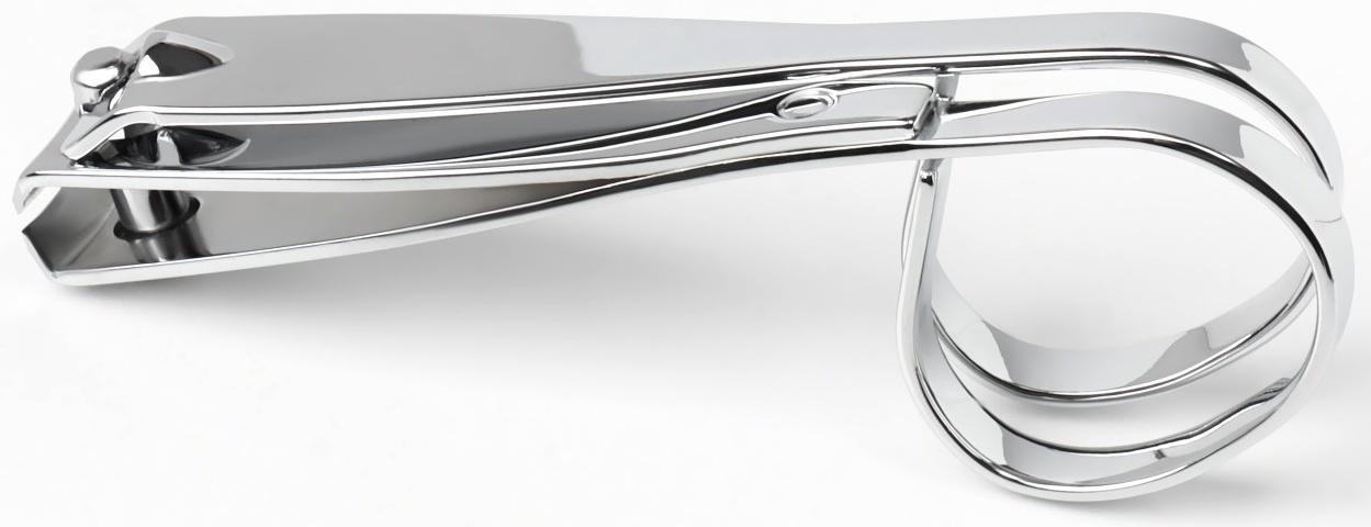 Кусачки-книпсер маникюрные, в форме ножниц, 7,5 см, цвет серебристый