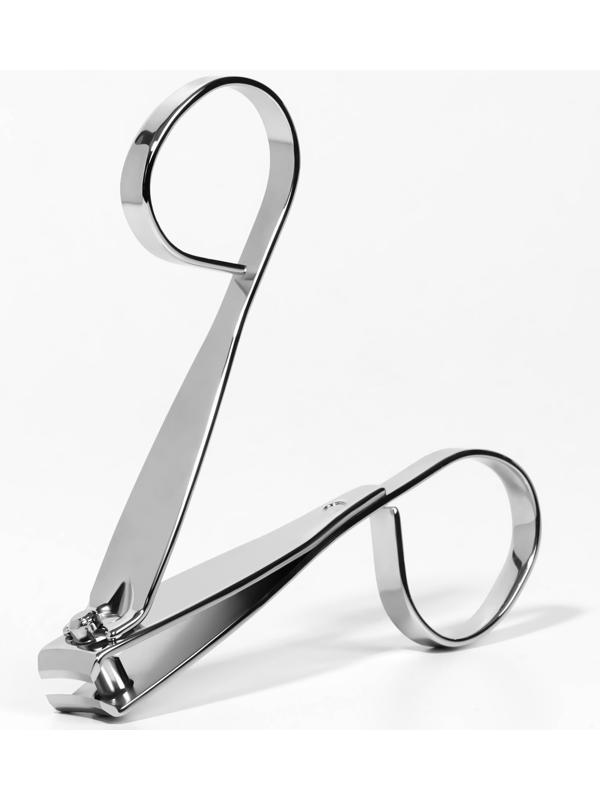 Кусачки-книпсер маникюрные, в форме ножниц, 7,5 см, цвет серебристый