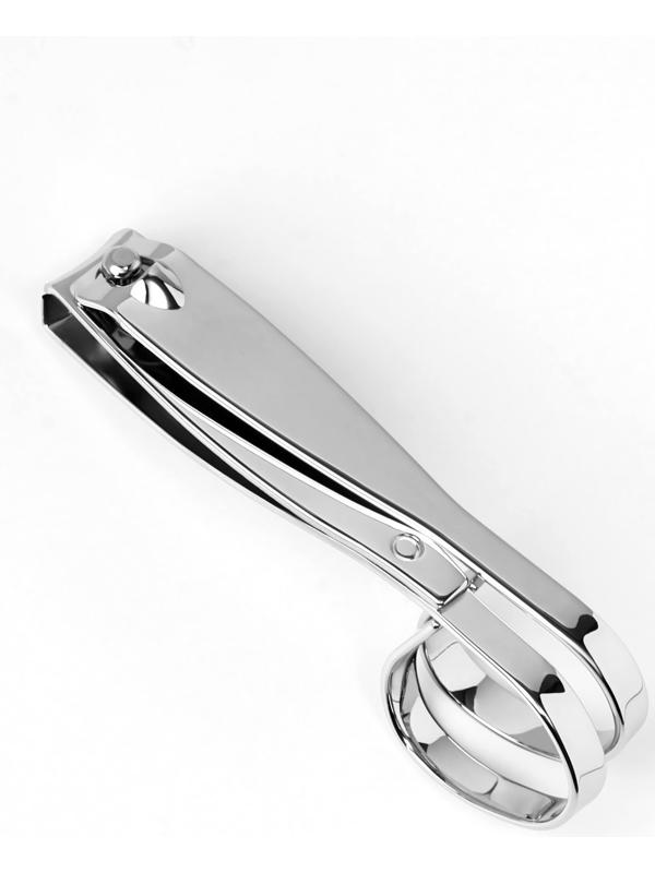 Кусачки-книпсер маникюрные, в форме ножниц, 7,5 см, цвет серебристый