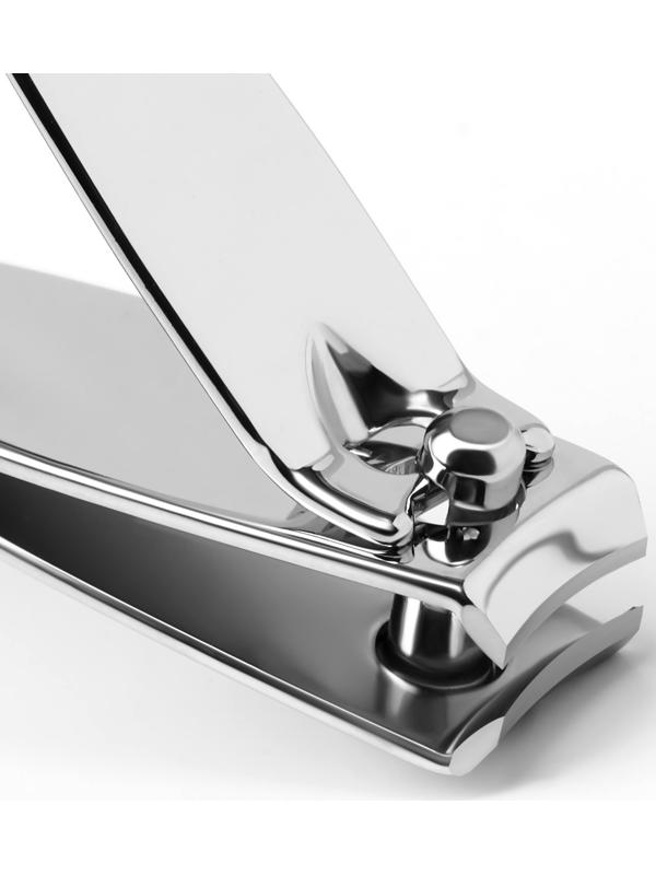 Кусачки-книпсер маникюрные, в форме ножниц, 7,5 см, цвет серебристый