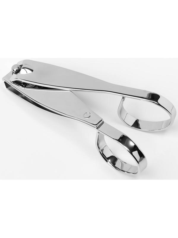 Кусачки-книпсер маникюрные, в форме ножниц, 7,5 см, цвет серебристый