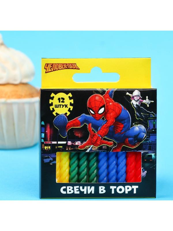 Набор витых свечей в торт 12 шт 