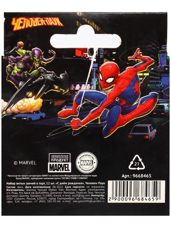 Набор витых свечей в торт 12 шт 