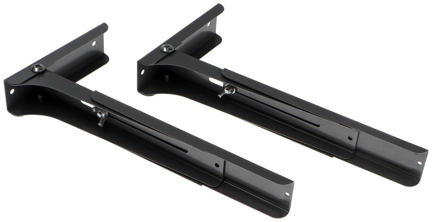 Кронштейн Doffler MW12S, для микроволновой печи, регулируемый, до 40 кг, 300-420 мм, графит