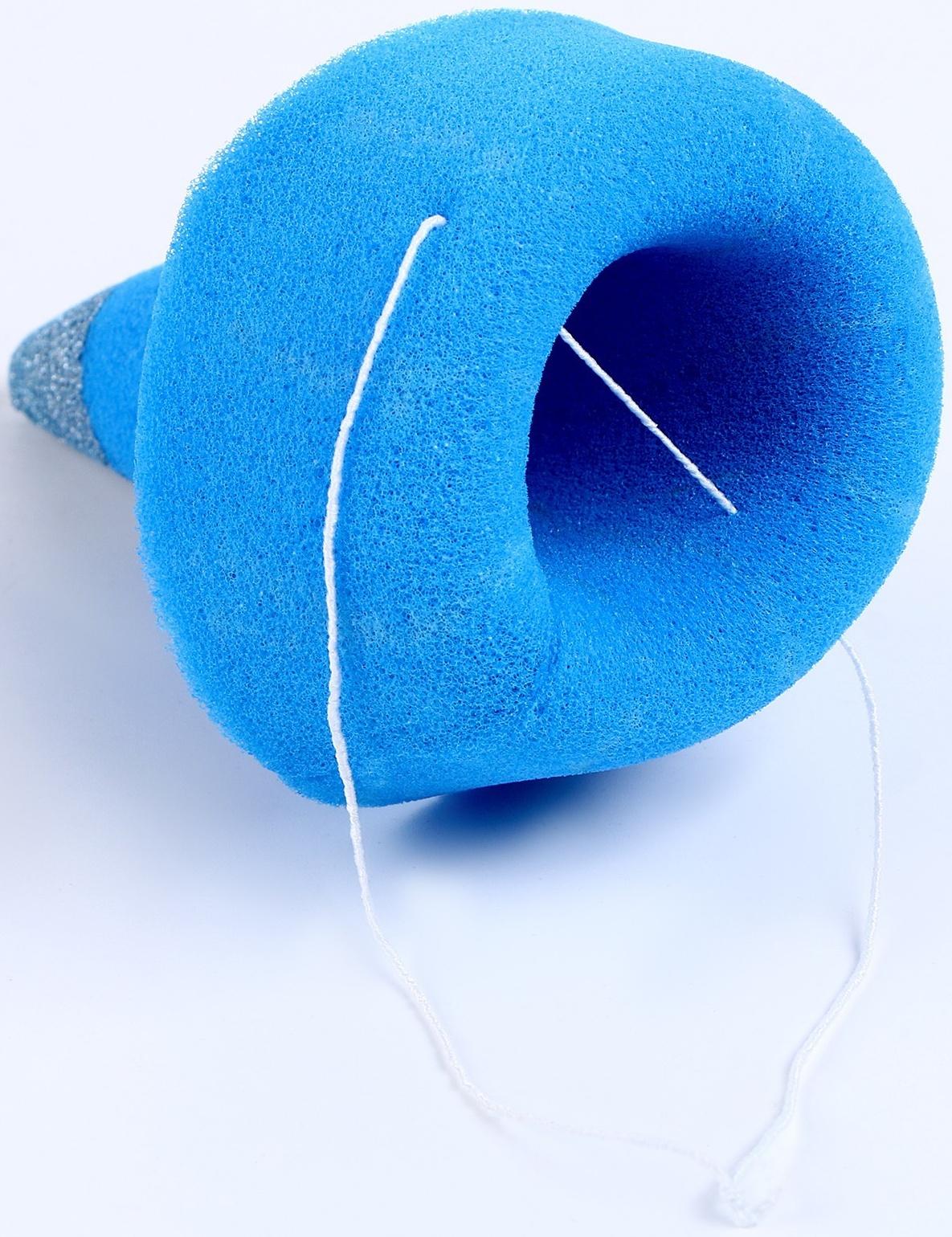 Карнавальный колпак «Клоун», на резинке, поролон, цвет синий