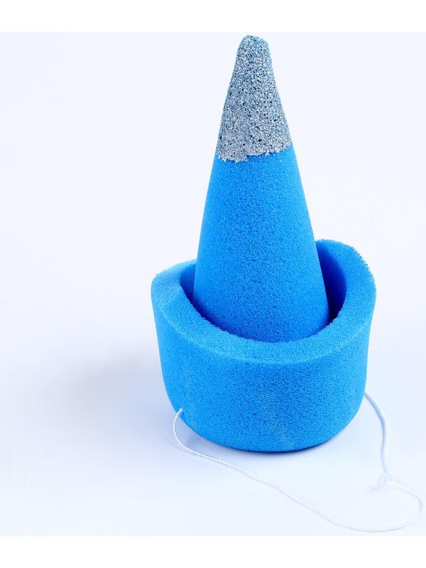 Карнавальный колпак «Клоун», на резинке, поролон, цвет синий