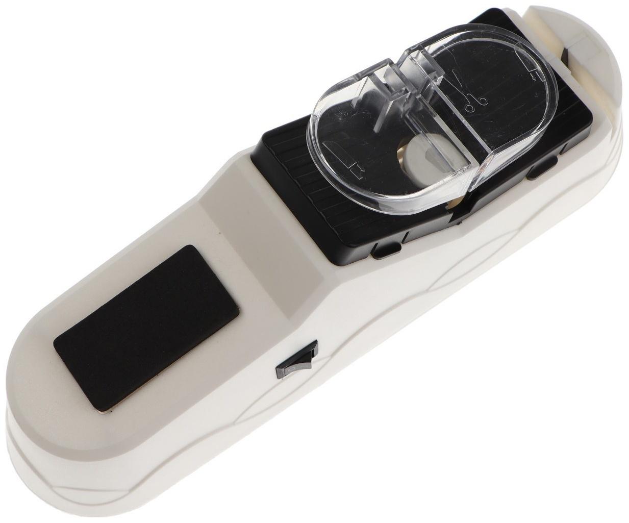 Ножеточка LuazON LTE-002, электрическая, для ножей/ножниц/отверток, 60 Вт, USB, белая