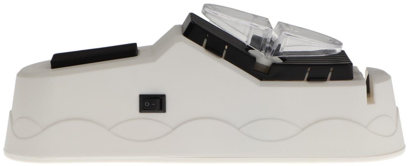 Ножеточка LuazON LTE-002, электрическая, для ножей/ножниц/отверток, 60 Вт, USB, белая