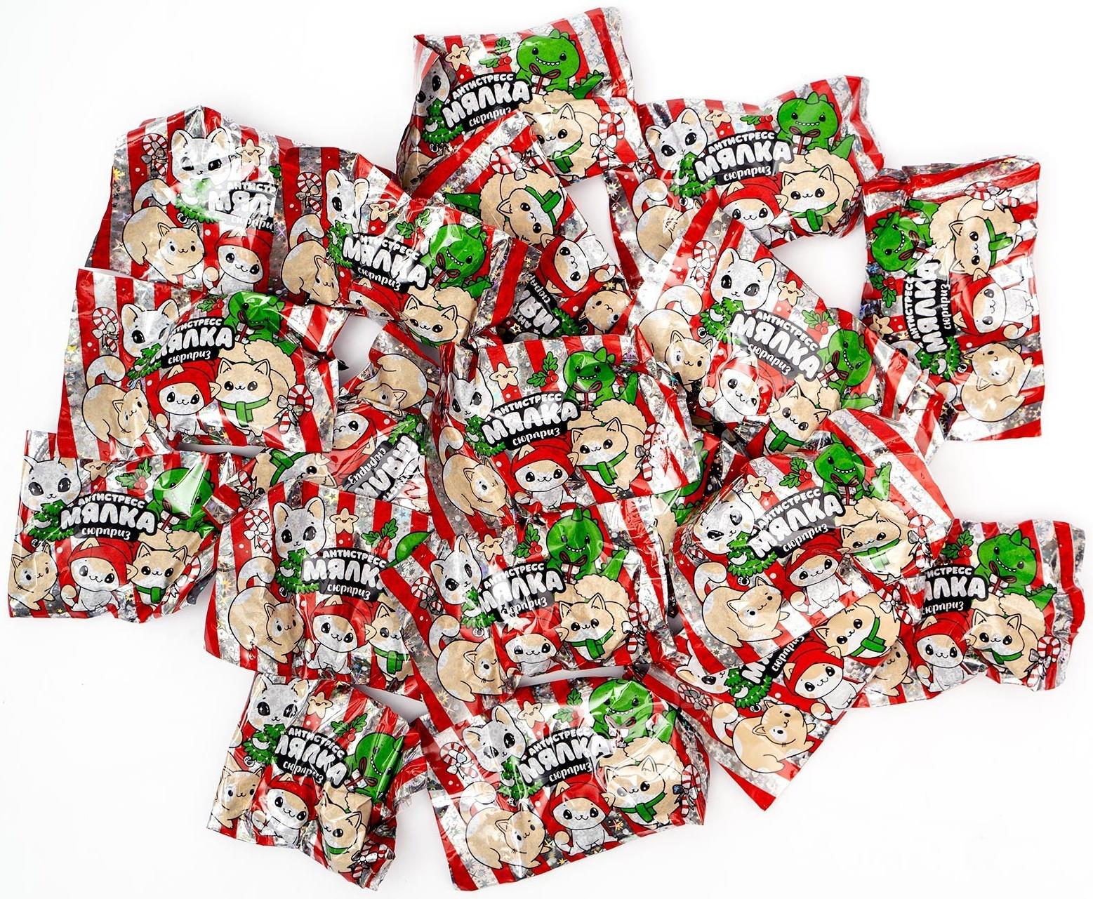 Мялка-антистресс «Зимние забавы», фасовка 20 шт.