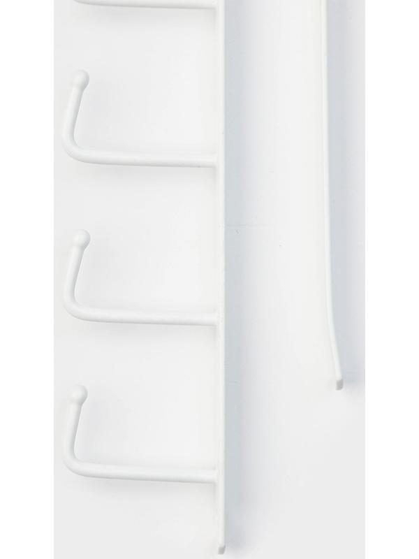 Держатель кухонный подвесной на 6 предметов, 1,5×28×7,5 см, цвет белый