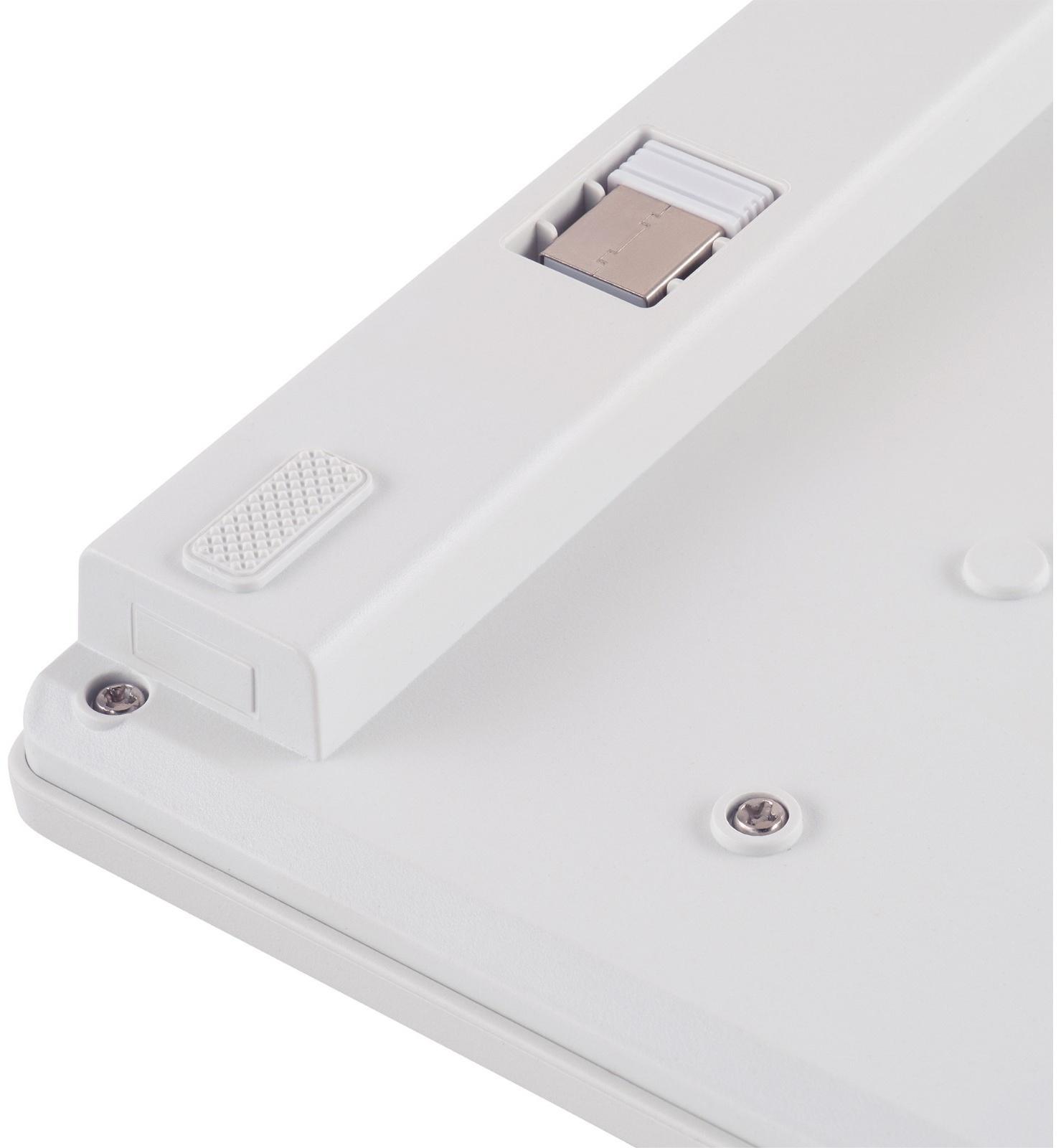 Клавиатура + мышь Оклик 240M клав:белый мышь:белый USB беспроводная slim Multimedia (1091258   10046