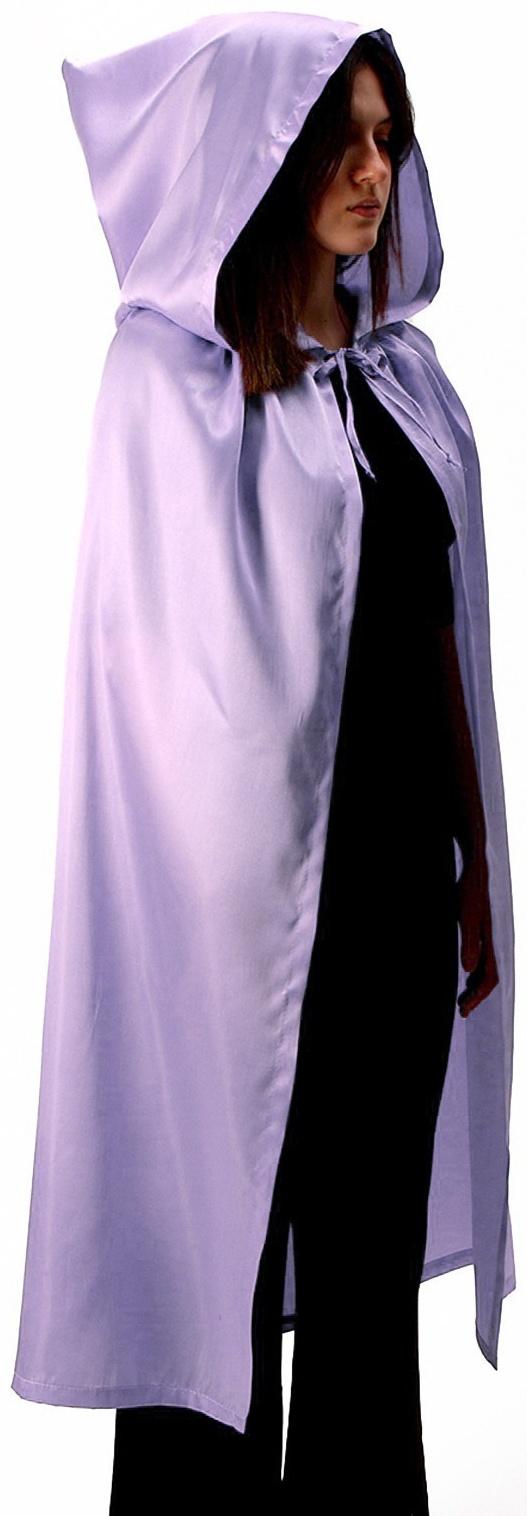 Карнавальный плащ взрослый, атлас, цвет ярко-фиолетовый, длина 120 см