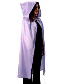 Карнавальный плащ взрослый, атлас, цвет ярко-фиолетовый, длина 120 см