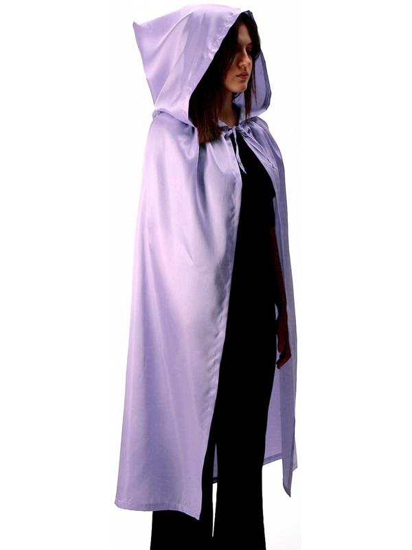 Карнавальный плащ взрослый, атлас, цвет ярко-фиолетовый, длина 120 см