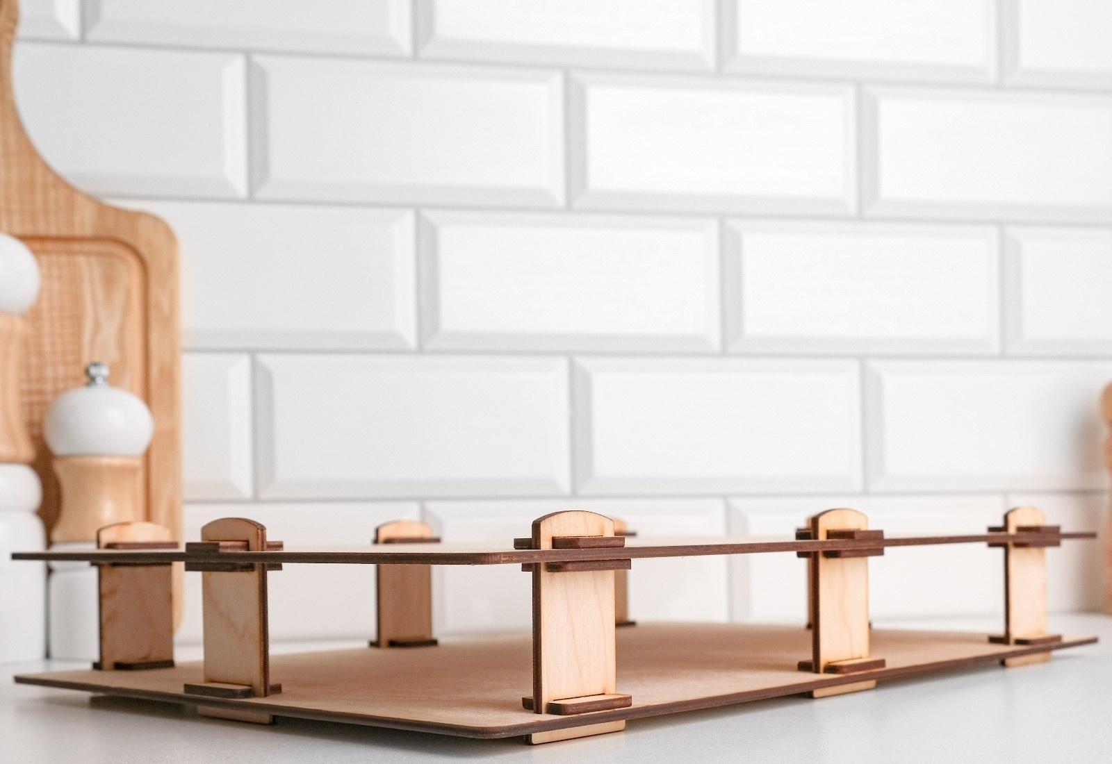 Набор для заморозки пельменей, двухуровневый, 24 х 35 х 4 см, фанера