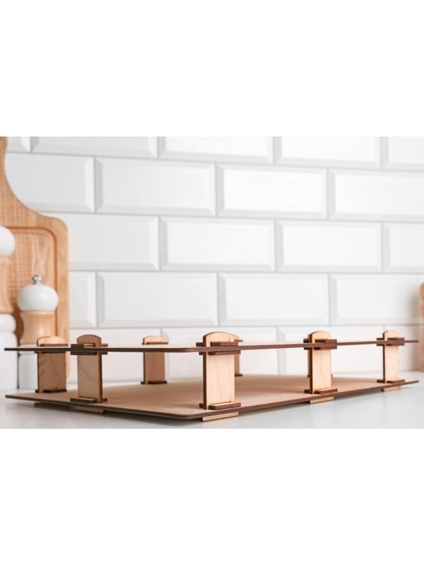 Набор для заморозки пельменей, двухуровневый, 24 х 35 х 4 см, фанера