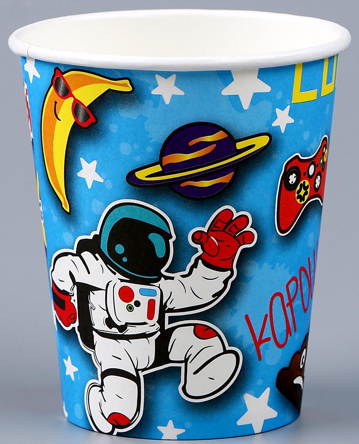 Стакан бумажный «День рождения», в наборе 6 шт.