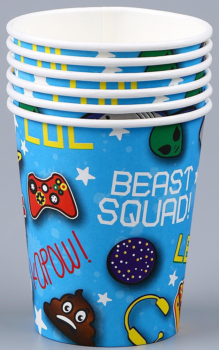 Стакан бумажный «День рождения», в наборе 6 шт.