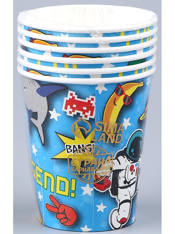 Стакан бумажный «День рождения», в наборе 6 шт.