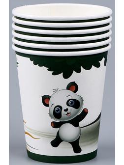 Стакан бумажный «Панда», в наборе 6 шт.