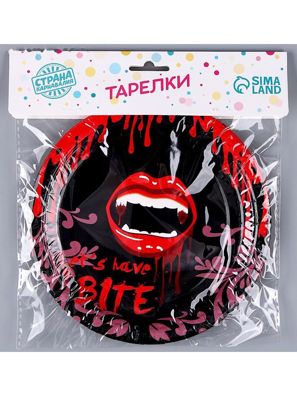 Тарелка бумажная «Губы», в наборе 6 шт.