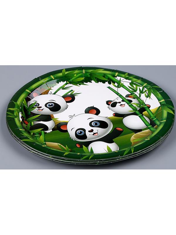 Тарелка бумажная «Панда», в наборе 6 шт.