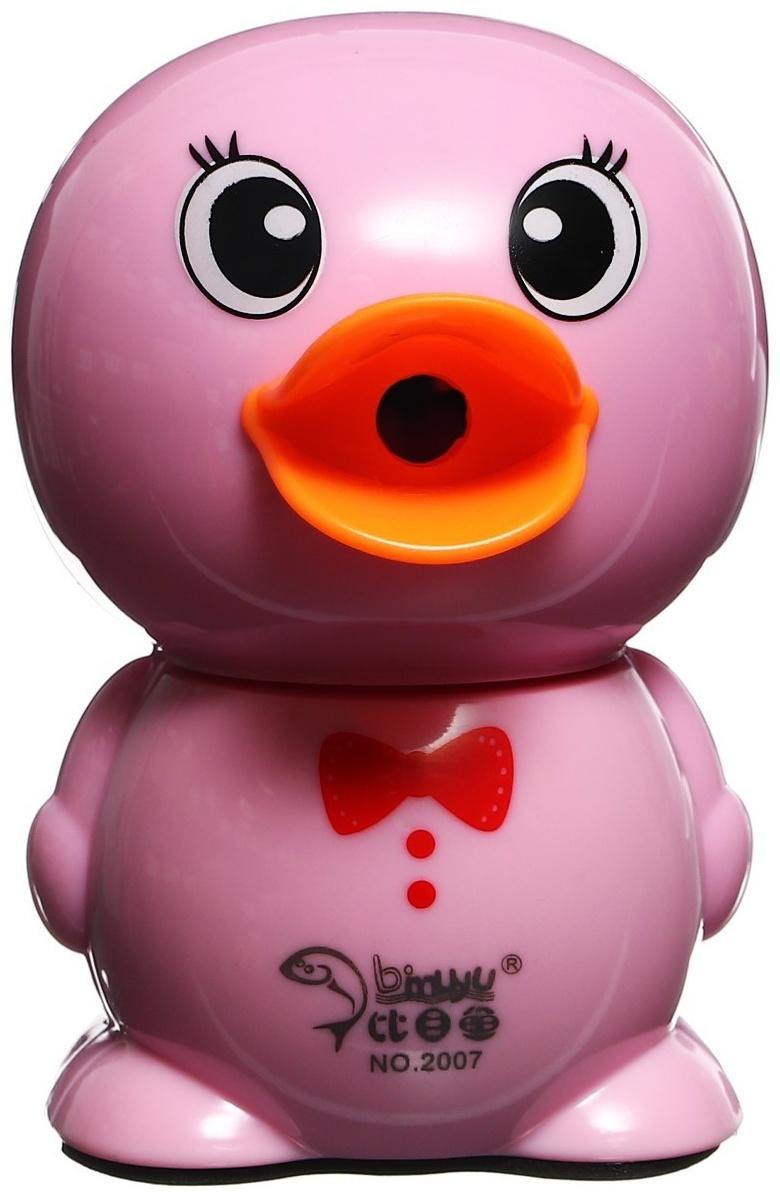 Точилка механическая с контейнером МИКС Уточка