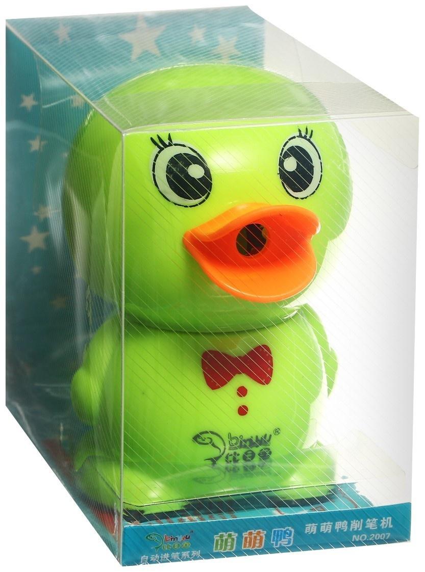 Точилка механическая с контейнером МИКС Уточка