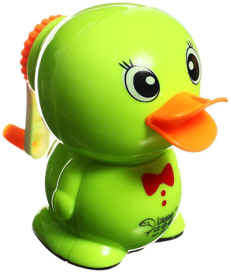 Точилка механическая с контейнером МИКС Уточка