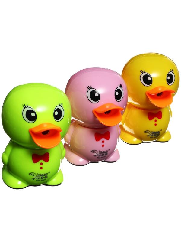 Точилка механическая с контейнером МИКС Уточка