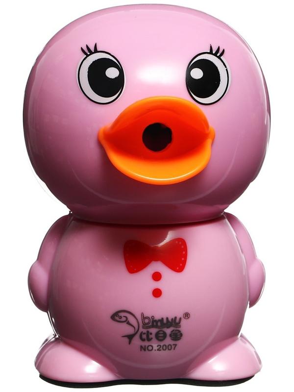 Точилка механическая с контейнером МИКС Уточка