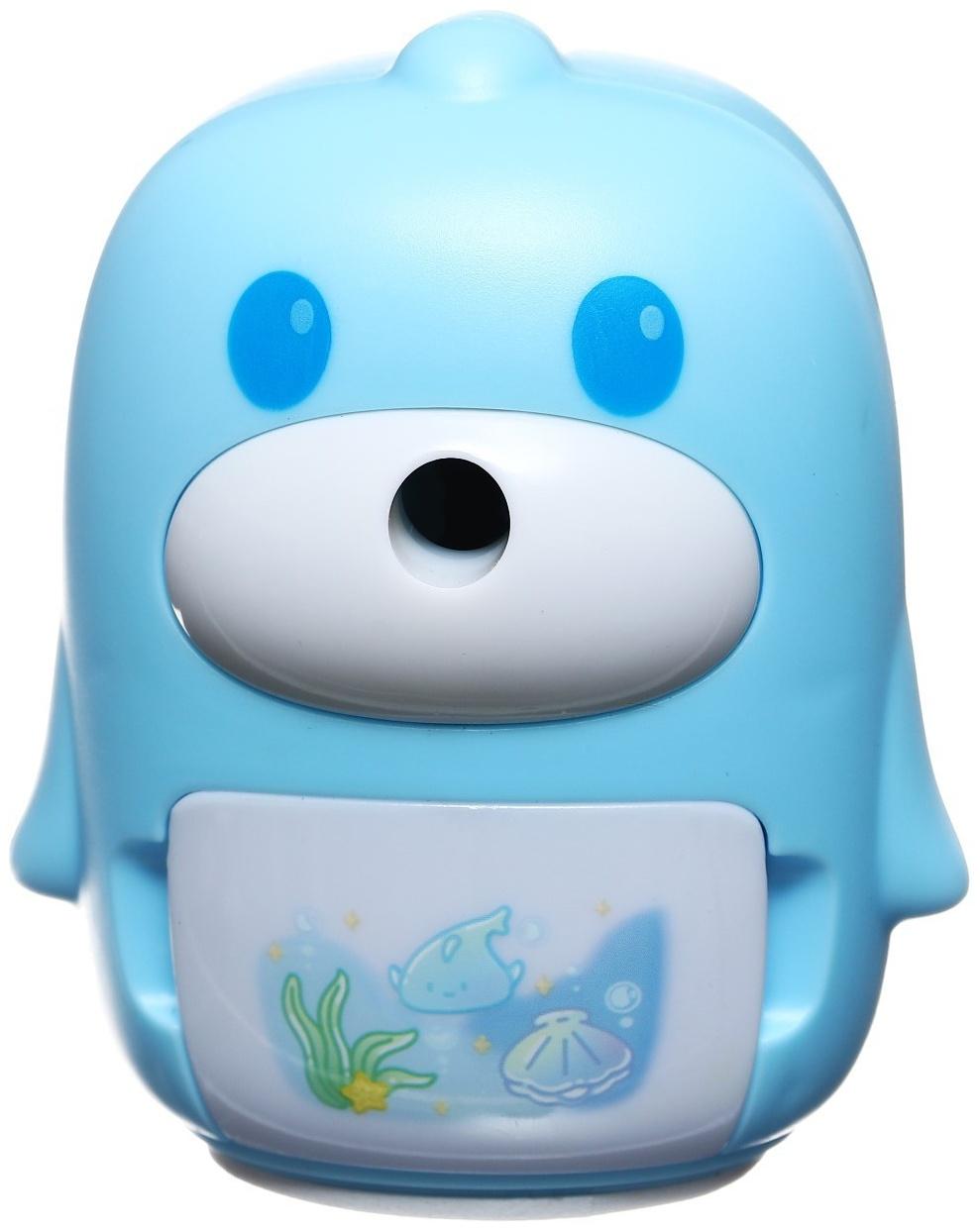 Точилка механическая с контейнером МИКС Морской котик