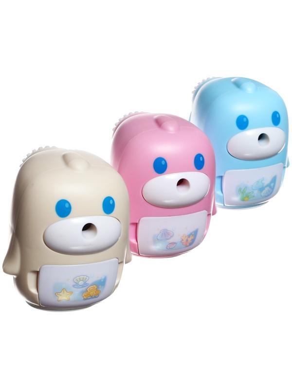 Точилка механическая с контейнером МИКС Морской котик