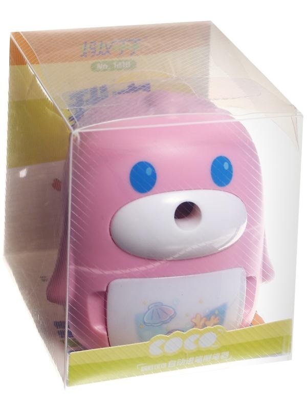 Точилка механическая с контейнером МИКС Морской котик