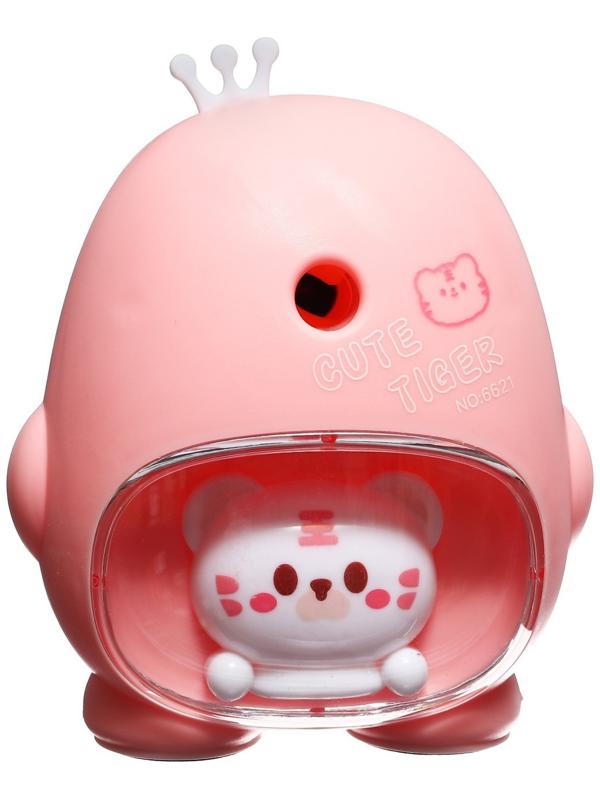 Точилка механическая с контейнером МИКС Котик