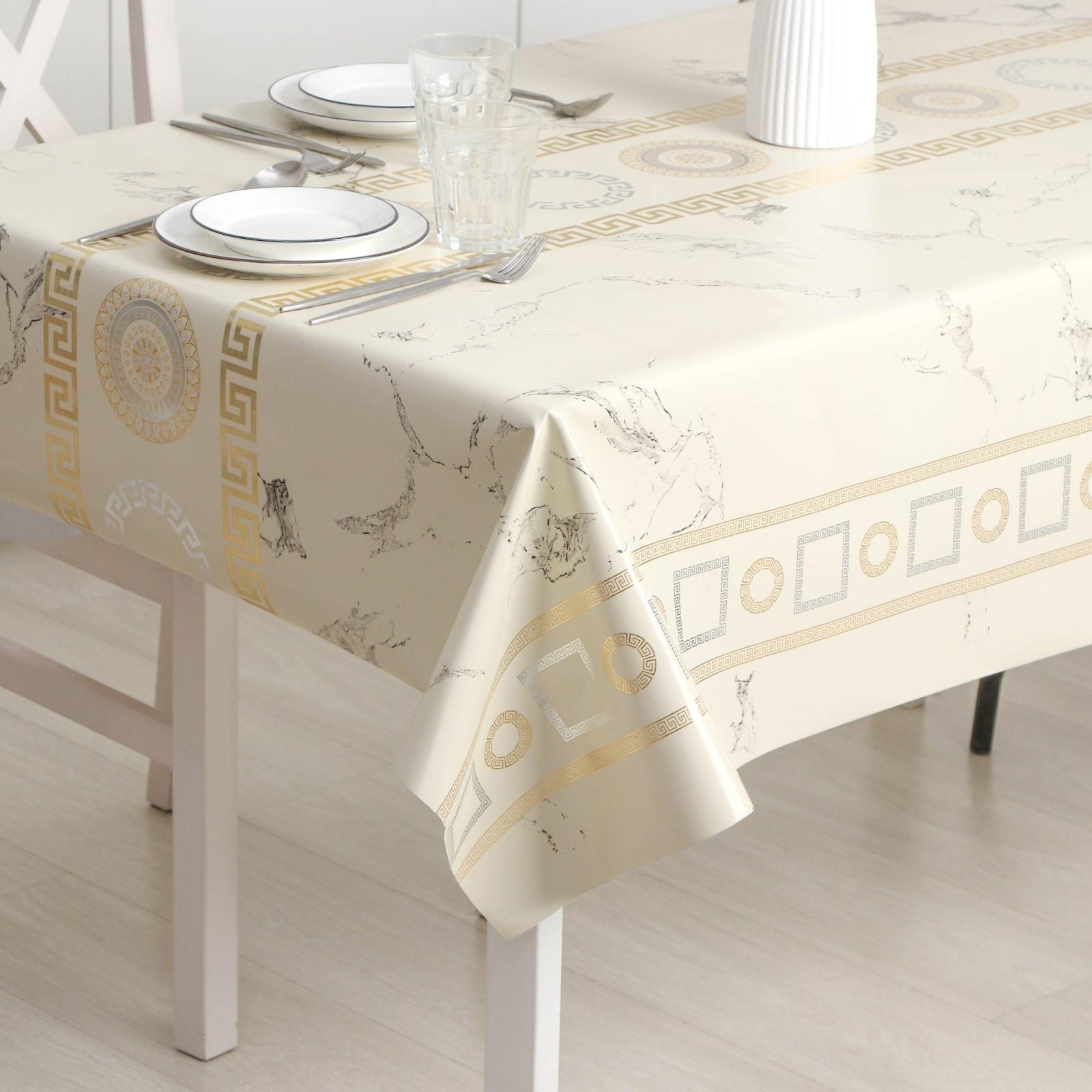 Клеёнка на стол на тканевой основе Dulcitudo, рулон 20 метров, ширина 137 см, толщина 0,2 мм