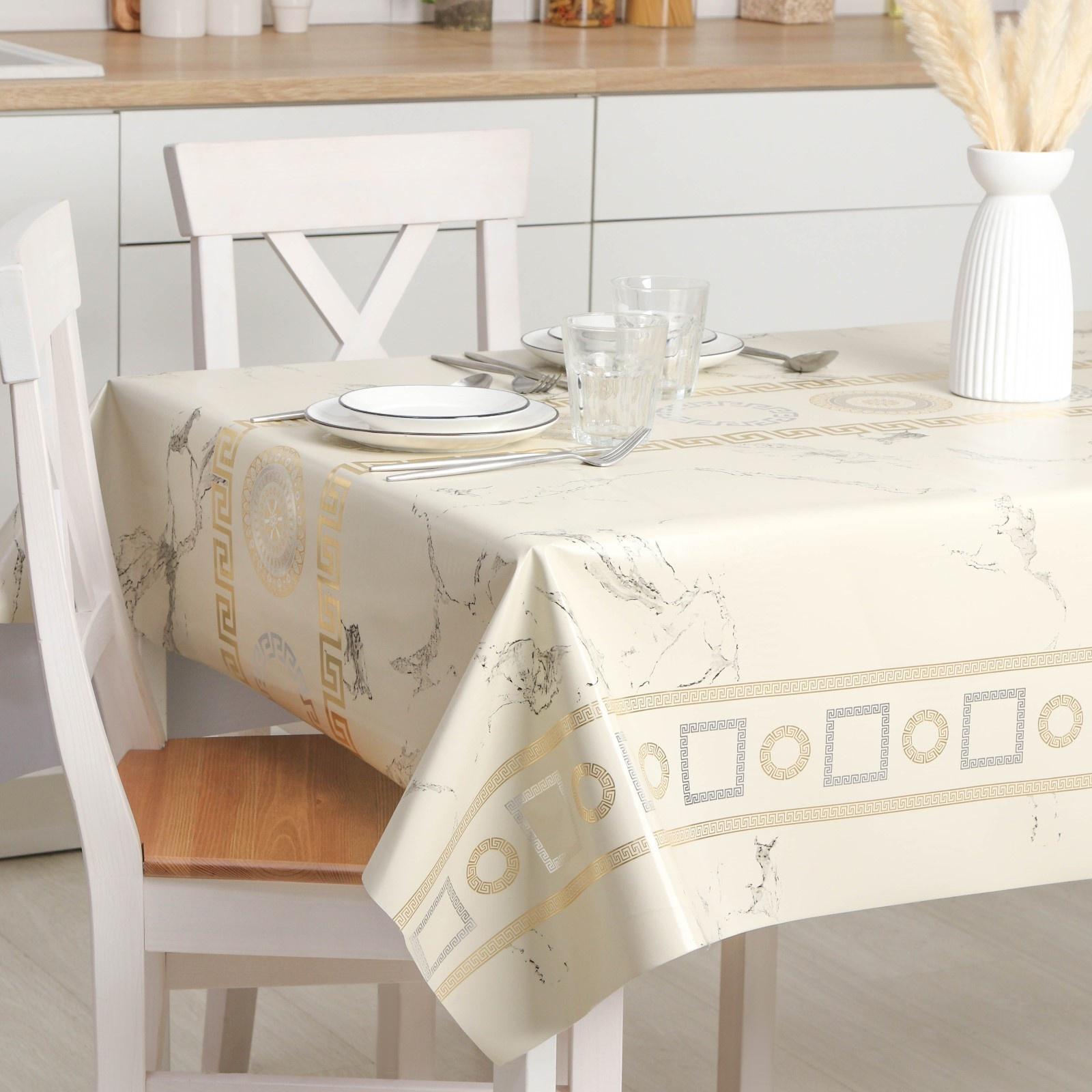 Клеёнка на стол на тканевой основе Dulcitudo, рулон 20 метров, ширина 137 см, толщина 0,2 мм