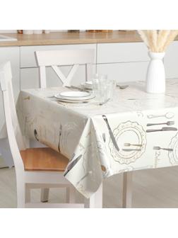 Клеёнка на стол на тканевой основе «К обеду», рулон 20 метров, ширина 137 см, толщина 0,2 мм