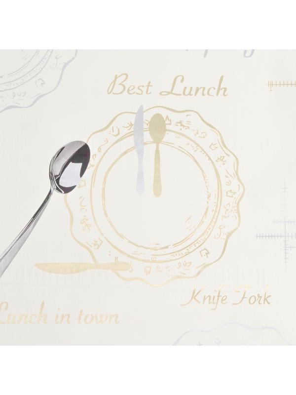 Клеёнка на стол на тканевой основе «К обеду», рулон 20 метров, ширина 137 см, толщина 0,2 мм