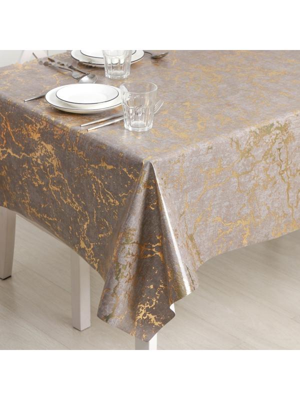 Клеёнка на стол на тканевой основе Prudens, рулон 20 метров, ширина 137 см, толщина 0,2 мм