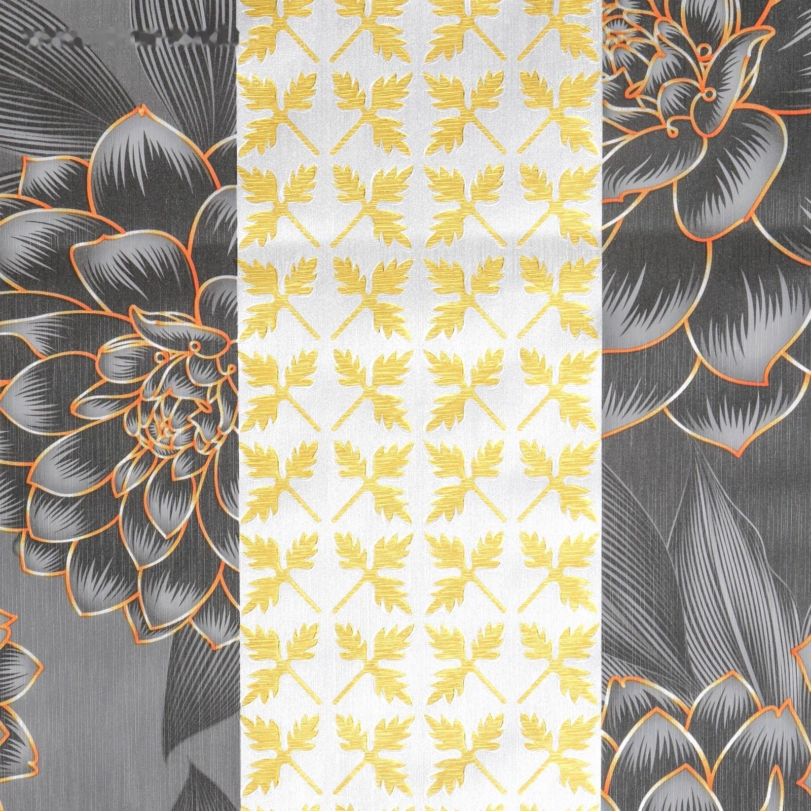 Клеёнка на стол на тканевой основе «В саду», рулон 20 метров, ширина 137 см, толщина 0,2 мм, цвет чёрный