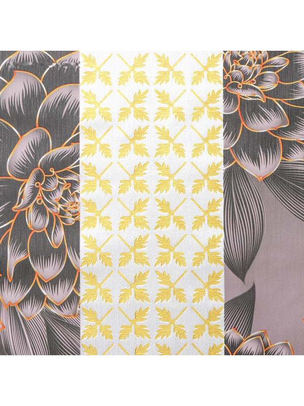 Клеёнка на стол на тканевой основе «В саду», рулон 20 метров, ширина 137 см, толщина 0,2 мм, цвет бордовый