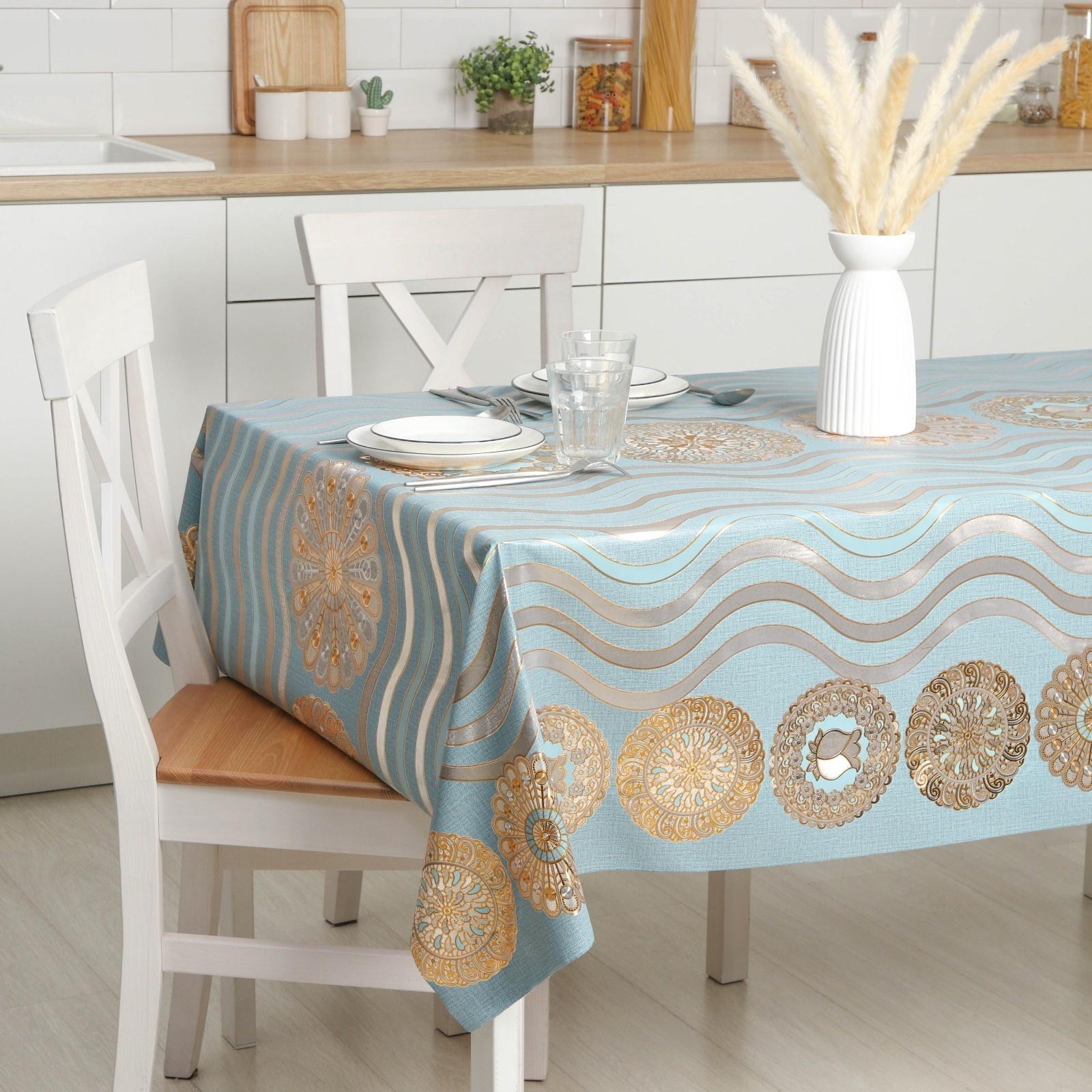 Клеёнка на стол на тканевой основе Gaudium, рулон 20 метров, ширина 137 см, толщина 0,2 мм