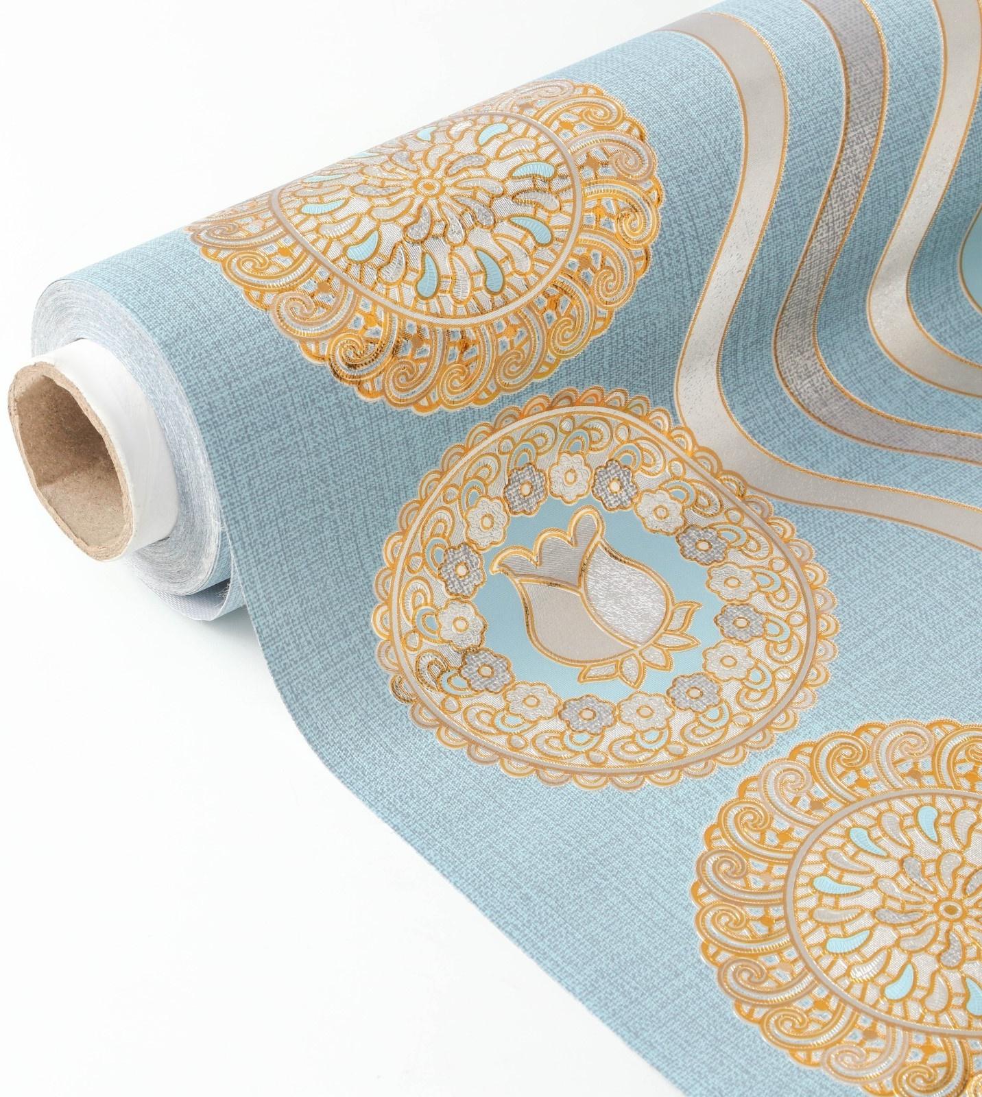 Клеёнка на стол на тканевой основе Gaudium, рулон 20 метров, ширина 137 см, толщина 0,2 мм