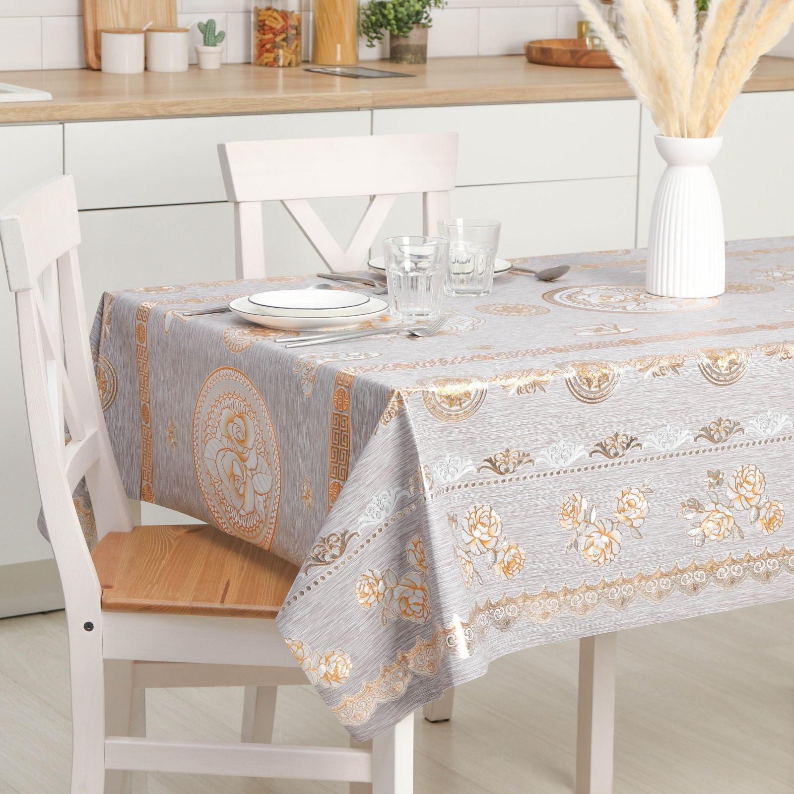 Клеёнка на стол на тканевой основе «Мэлоди», рулон 20 метров, ширина 137 см, толщина 0,2 мм