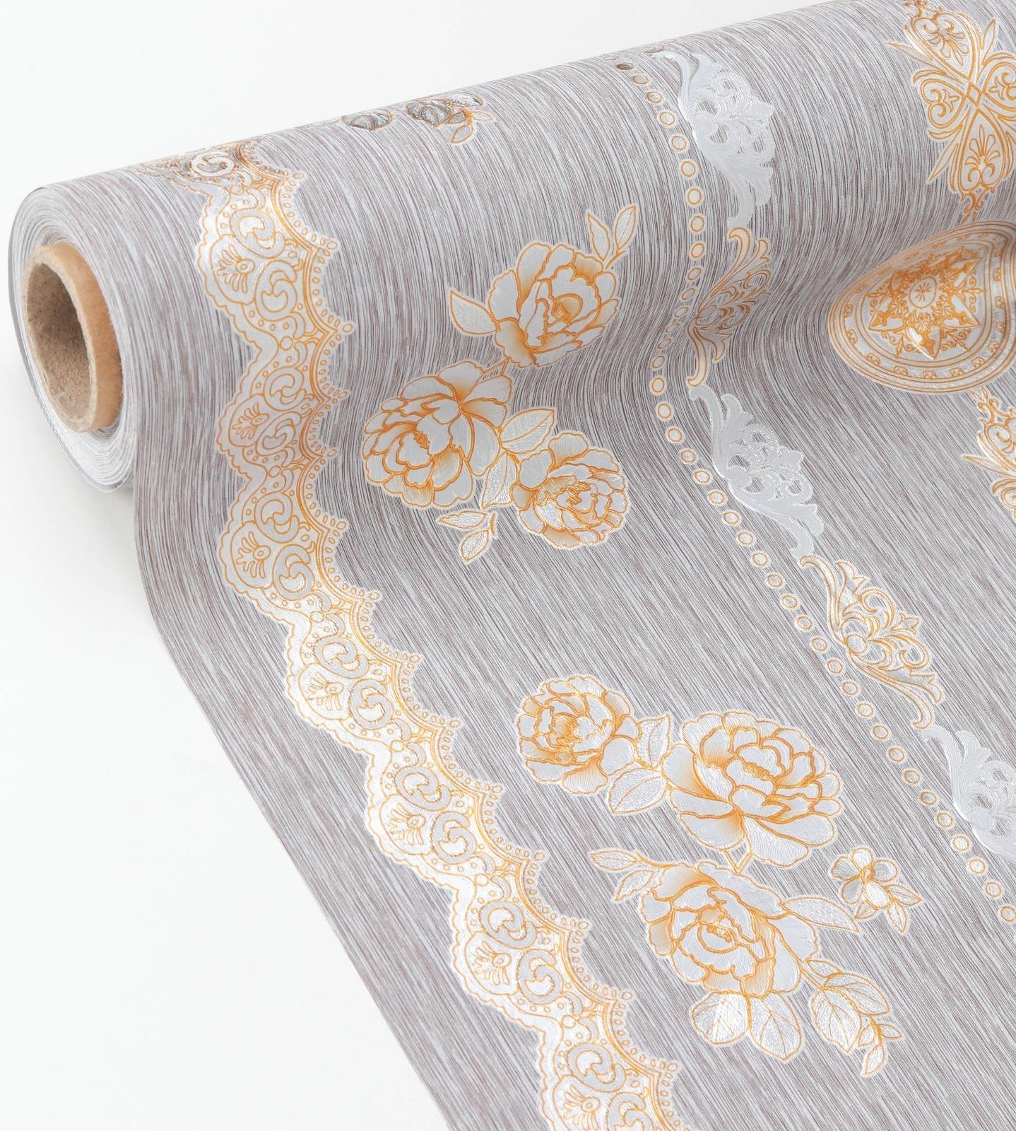 Клеёнка на стол на тканевой основе «Мэлоди», рулон 20 метров, ширина 137 см, толщина 0,2 мм