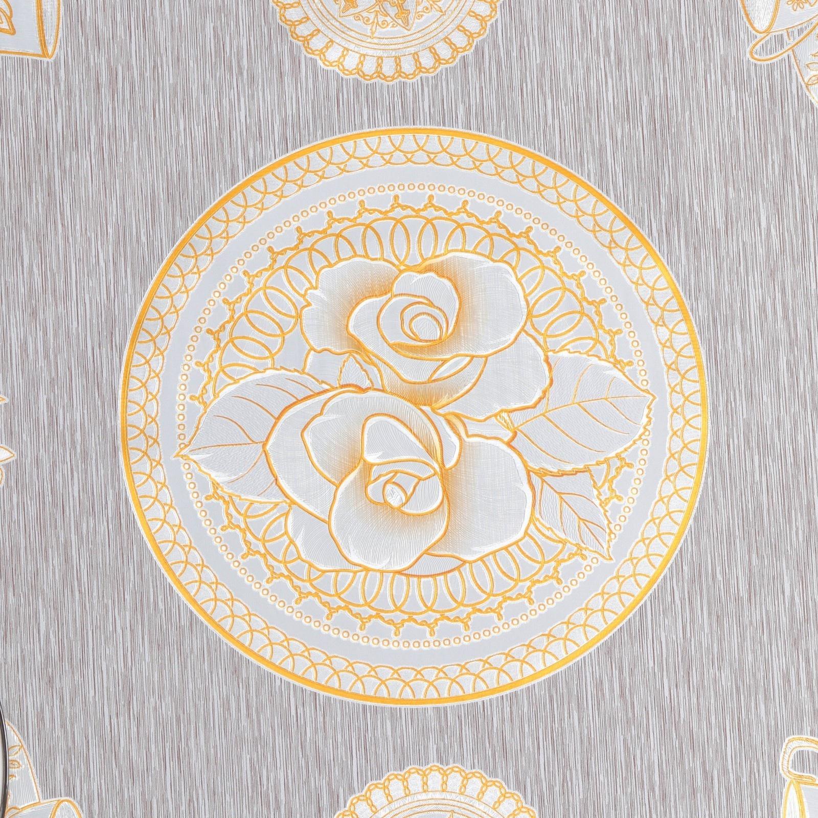 Клеёнка на стол на тканевой основе «Мэлоди», рулон 20 метров, ширина 137 см, толщина 0,2 мм