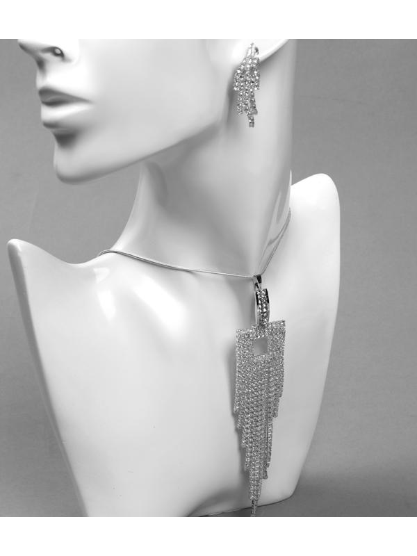 Гарнитур 2 предмета: серьги, кулон 