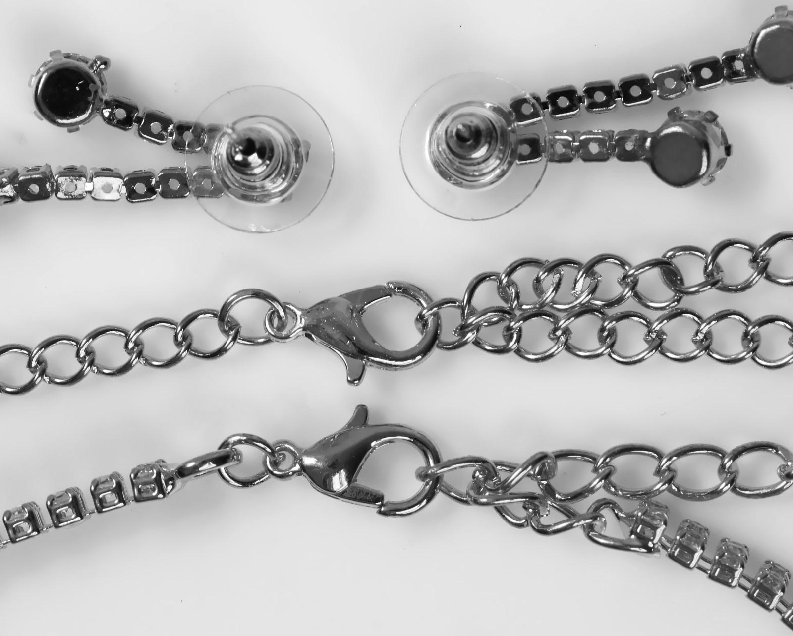 Набор 4 предмета: серьги, колье, браслет, кольцо 